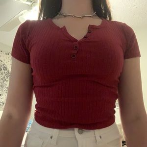 Red Crop Top